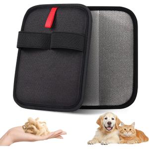 Pet Hair Remover, Electrostatic Pet Hair Removal Gloves, Reusable Cat & Dog Hair Remover for Couch, Furniture, Carpet, Curtain, Upgraded Animal Fur Removal Tool, Cat Grooming Gloves - 2 PCS