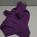 cyeollo Dog Sweater Pullover Turtleneck for Large Dogs, Classic Knitwear Fall Winter Cold Weather Dog Clothes Warm Pet Apparel Medium Large Dog Sweaters, Purple 2XL