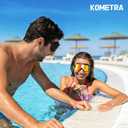 2 x 2 Pack Adult Swim Goggles, Frameless Anti-Fog UV Protection Swimming Goggles, Clear Vision Pool Goggles for Men Women