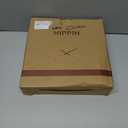 HIPPIH 2 Pack Silent Wall Clock, 10 Inch Non Ticking Quiet Digital Sweep Decorative Battery Operated Wall Clocks for Living Room Bedroom Kitchen School Office Decor, Black (With Red Second Hand)