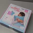 Subao 12" Vibrating Toddler Pillow with Two Textures, Sensory Toys for Kids with Autism, ADHD, Birthday & Xmas Gift for Boys & Girls Aged 4-10, Blue