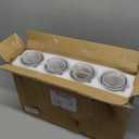 NETANY Set of 4 Glass Carafe with Lid, 1 Liter Beverage Serveware Carafe, Clear Glass Pitcher for Mimosa Bar, Brunch, Cold Water, Juice, Milk, Iced Tea, Lemonade