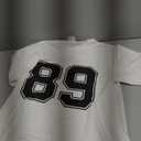 #89 Number 89 Sports. Jersey T-Shirt My Favorite Player #89 T-Shirt, S