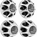 4PCS Front &Rear 17" Dually Wheel Center Caps for Silverado Sierra 08-10, Universal Fit