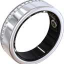 Smart Ring for Women Fitness Ring Diamond Activity Tracker Heart Rate Monitor Sleep Smart Rings Pedometer Calorie Step Counter Ladies Rings for Women Silver for iOS & Android