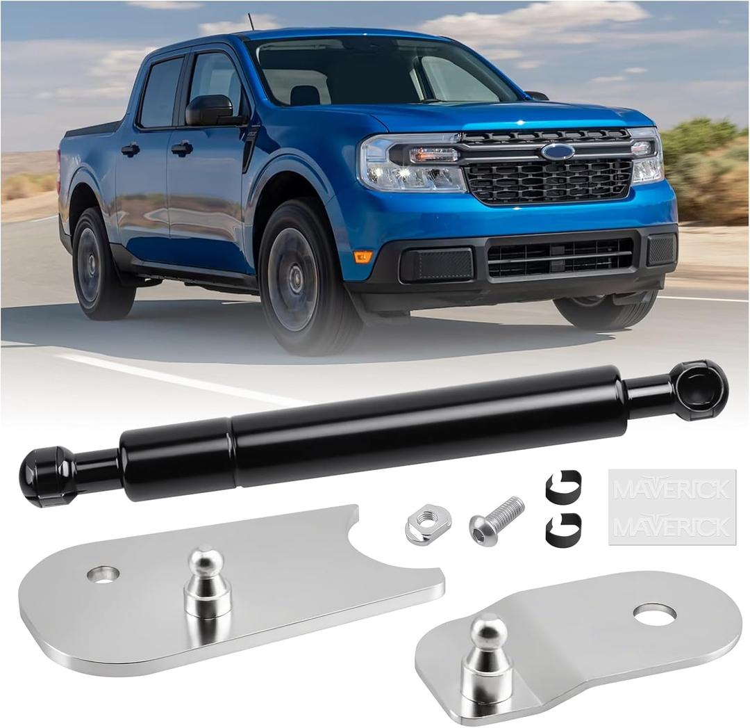 2022 2023 2024 2025 Tailgate Assist Shock Maverick Truck Lift Assist Tailgate Shock Lift Soft Open Compatible with Maverick Pickup Accessories 2022+ (black)