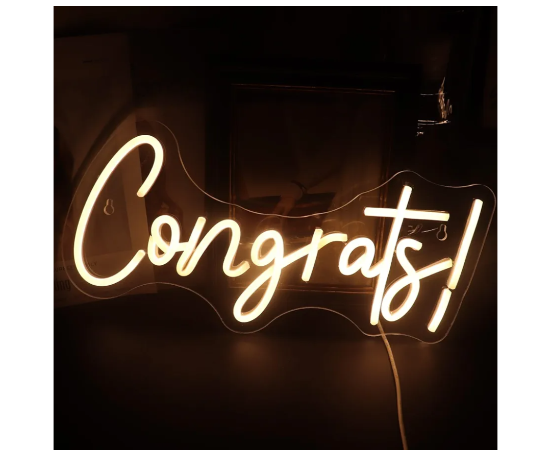 Nordstylee LED Congrats Neon Sign Word Light Up Signs for Congratulations Graduation Ceremony Celebration Party, Home,Bar,College,Hotel,Restaurant,Cafe Decoration Graduation/Grad Gift (Warm white) Nordstylee LED Congrats Neon Sign Word Light Up Signs for Congratulations Graduation Ceremony Celebration Party, Home,Bar,College,Hotel,Restaurant,Cafe Decoration Graduation/Grad Gift (Warm white)