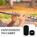 TOYANDONA Flute Interface Protective Covers 3-Pack Lightweight Durable Flute Protection Sleeves Replacement Caps 1.57X0.90X0.90In Wind Instrument Accessories