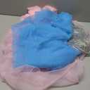 10x10ft Pink Blue Tulle Backdrop Curtain with String Lights, Wrinkle-Free Sheer Wedding Backdrop for Birthday Parties, Baby Showers, Bridal Showers, Photo Shoots and Home Decor, Pink Blue