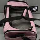 Soft Sided Carrier for Small Medium Cats Dogs,TSA Airline Approved Collapsible Travel Pet Carrier Medium Pink