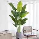 Lifelike Bird of Paradise Artificial Plant,6.6ft Faux Banana Leaf Tree with 15 Trunks - Perfect Indoor Silk Floor Plant for Home Decor in Living Room, Office, and Bedroom