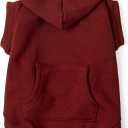 Koneseve Dog Hoodie Fleece Dog Clothes Warm Sweater with Hat for Medium Large Dogs Cat Hooded Shirt Kitten Pet Basic Sweatshirt with Pocket Doggie Soft Winter Coat Apparel (Red; 4XL) (4XL-(35~55lb) | Chest(~31"))