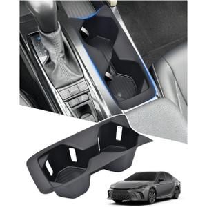 Cup Holder Inserts for 2026 2025 Toyota Camry Accessories, Non-Slip TPE Center Console Protector Organizer to Prevents Spills & Scratches for Camry SE|XSE|LE|XLE Interior Accessories