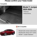 Trunk Mat for Tesla Model Y 2026 2025 (Juniper Compatible)