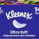 Kleenex Ultra Soft Facial Tissues, 8 Flat Boxes, 180 Tissues per Box