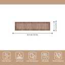 2x8 Washable Hallway Runner Rug – Non-Slip Modern Abstract Neutral Low-Pile Stain-Resistant Carpet Runner for Kitchen Entryway Bedroom Bathroom (Warm Taupe,2x8)