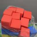 Foam Pit Cubes Blocks 3.1 x 3.1 x 3.1 Inch Colorful Flame Retardant Educational Autistic Building Blocks for Trampoline Arenas, Gymnastics, Parkour Courses Skateboard Parks Playground (Classic)