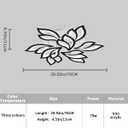 Garwarm LED Ceiling Light, Dimmable Modern Flower Shape Flush Mount Ceiling Lamp, 75W Acrylic Petals Ceiling Chandelier Lighting with Remote Control for Living Room Bedroom Dining Room (Black)