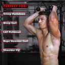 A2ZCARE Deluxe Tricep Rope Cable Attachment, 27 & 36 Inch Rope Length, Non-Slip & Easy to Grip with Snap Hook for Gym & Home Workout