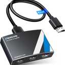 NEWCARE HDMI Splitter 1 in 3 Out, 4K@60Hz HDMI 2.0 Splitter w/ 4ft HDMI Cable, Auto Downscaler, Mirror Display to 3 Monitors(Not for Extended Display), Support Dobly Vision& Atmos, HDCP 2.2, 18.5Gbps