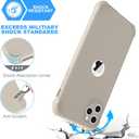 ORETECH for iPhone 11 Pro Case, with [2 x Screen Protectors] [10 Ft Military Grade Drop Test] [Camera Protection] 360 Shockproof Slim Thin Phone Case iPhone 11 Pro Cover 5.8" - Stone