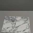 Real Luxurious Natural Marble Vanity Tray Genuine Marble Storage Tray for Home Decor Stone Tray for Bathroom/Kitchen/Vanity/Dresser Non-Resin/(arabescato)