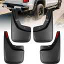Heavy Duty Mud Flaps for Trucks - 4PC No-Drill Splash Guards Compatible with 2014-2018 Chevy Silverado 1500 & 2015-2018 Silverado 2500HD/3500HD, Front & Rear Mud Guards