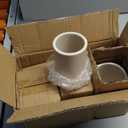 Bathroom Accessories Set, 6-Piece Bathroom Accessory Set, Toothbrush Holders Set, Soap Dispenser, Vanity Tray, Tumbler, Cotton Swab Jars, Bathroom Organizer for Modern Bathrooms(Beige)