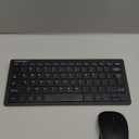 TECKNET Wireless Keyboard and Mouse Combo, Mini Cordless Computer Keyboard and Mouse Set 2.4GHz, Silent Adjustable 1600 DPI, Quiet Click, Lag-Free for Computer, Laptop, PC, Windows, Mac, Chrome OS (Black)