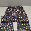 Mens Christmas Halloween Pajama Pants Sleep Bottoms Pj Pants with Pockets Size M