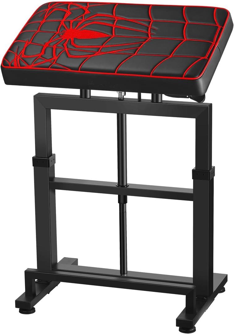 POARMEEY XXL Tattoo Armrest Stand Adjust Height by Hydraulic System Red Spider Design for Professional Tattoo Equipment Supplier