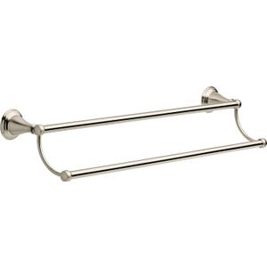 DELTA FAUCET 79625-BN Windemere Wall Mounted 24 in. Double Towel Bar in Spotshield Brushed Nickel