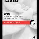 Americanflat 13x18 Picture Frame with Polished Plexiglass - Black Picture Frame - Wide Photo Frames Made of Engineered Wood for Vertical or Horizontal Wall Display - Epic Collection - Black