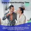 RoseFish Soft MenToothbrushes with Dual Action Flossing Sprar Bristles Adult Manual Toothbrushes with Toothbrush Head Coves Helps in Teeth Whitening Remove Tea Coffee Stains (6 Count)