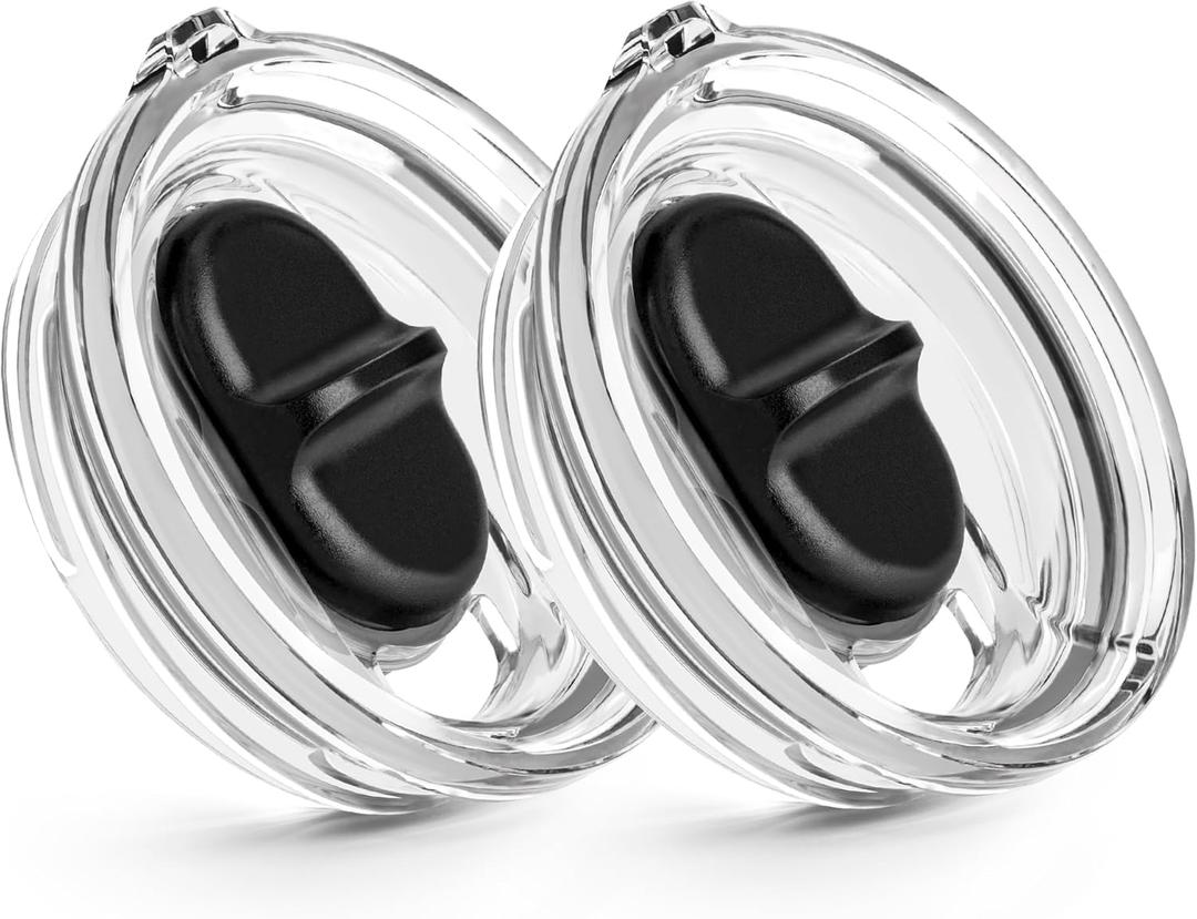 2 Pack 20 oz Replacement Stronghold Lid for YETI Rambler TraveI Mug with Threads Only, Spill Proof Screw Top Lid for YETI Threaded Travel Mug