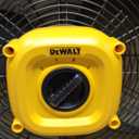 DEWALT DXF1840 Floor Fan, Industrial Fans, 18 Inch High Velocity Fan with 3-Speed Heavy Duty Air Circulator and 180 Adjustable Tilt, Large Electric Metal Rotating Garage Fan, Drum fan for Work, Yellow
