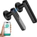 EIYSIE Fingerprint Door Lock, Smart Door Knob with Keypad, Keyless Entry Door Lock Handle, Biometric Door Knob with App Control for Bedroom Home Office Apartment