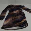 Women's Off Shoulder Ombre Tie Dye Bodycon Dress Long Sleeve Slim Fit Pencil Mini Dresses XL