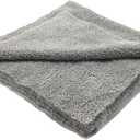 FEYNLAB Plush 370 Microfiber Towel | Ultra-Soft, Absorbent, Lint, Scratch-Free Microfiber Cleaning Cloth for Detailing | Quick Drying, Durable, Premium Korean Microfiber Towels for Cars, Home & More, Grey 