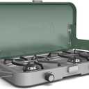 Coleman Cascade 3-in-1 Outdoor Camp Stove, Portable Cooktop with Included Cast-Iron Grill & Griddle Accessories, 24,000 BTUs of Power for Camping, Tailgating, Grilling