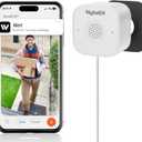 2K Window Cameras for Home Security- 2.4Ghz WiFi Window Camera,Color Night Vision,Human Detection,24/7 Recording, Easy & Quick Install White (1-Pack)