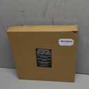 mDesign Modern Stylish Wall Clock for The Office, Bedroom, Kitchen, Bathroom, 11.5 Inch Diameter - Rose Gold Frame and Hands, Large Black Numbers on a Marble Background with a Clear Glass Cover