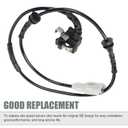 2 x ABS Wheel Speed Sensor, Anti-Lock Brake Speed Sensors Replacement, #4545L0 454508 9665386880 Rear Left and Right Anti-Lock Sensor,Compatible with Peugeot 307 308 408 (Black)