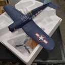 VOLANTEXR Brushless RC Plane 4 Channel - F4U Corsair 500mm RC Airplane with 3D Aerobatic & XPilot Stabilizer, 3 Flight Modes, 2.4G Remote Control Airplane RTF Fully Assembled 19in x16 inches