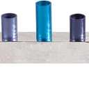 Yair Emanuel Anodized and Hammered Strip Menorah - Blue