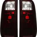 KUAFU Pair Tail Lights Halogen Compatible with 2008-2016 Ford F-250 F-350 F-450 F-550 Super Duty Taillights Replacement for BC3Z13404A BC3Z13405A FO2801208 FO2800208 Red Smoke Lens Left & Right