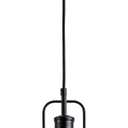 Glass Pendant LightBlack Pendant Light Fixtures with Seeded Glass Shade, Adjustable Height Hanging Lights for Hallway, Kitchen Island, Dinning RoomBulb Included