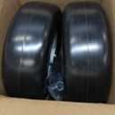 GICOOL 9x3.50-4 Flat Free Lawn Mower Tires, 9" Smooth Tread Front Wheel Assembly Fits Exmark Metro/Scag SW Series Zero Turn Mowers, Adjustable Hub 3.5"-5", 3/4" & 5/8" Bearing, 2-Pack