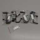 4 Pack Stocking Holders for Mantle for Christmas Decorations,2 in 1 Mantle Garland Holder for Hanging Christmas Stockings,No Drilling Required & Adjustable Garland Hanger, Metal(Black)