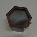 Watch Box for Men, Single Slot Watch Display Case Mens Watch Box Organizer, Dark Rosewood Watch Cases for Men Watch Storage, Valentines Gift Watch Organizer Holder Case for travel with Glass Lid (One room)